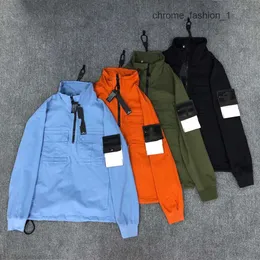 3A Mens Outwear Coats Windbreaker Jackets Stone Long Sleeve Loose Casual Jacket Men Hoodies Sweatshirts Hooded Zipper Half Designer Badgeybn5 0YDF