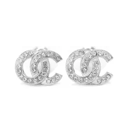 Fashion stud earrings woman Luxury designer earring multi colors c letter jewelry women 18k diamond Wedding Gifts