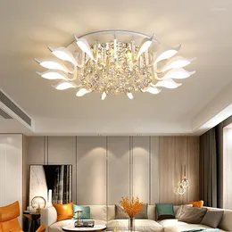 천장 조명 럭셔리 거실 식당 크리스탈 라이트 픽토어 북유럽 현대 가정 장식 LED 램프 침실 학습 램프