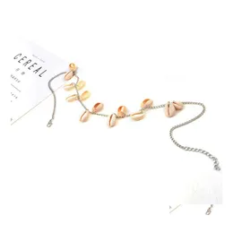 Chokers Shell Necklace Beach Jewelry Boho Choker Behemian Tassel Chain Drop Leverans Halsband h￤ngsmycken Dhyoe