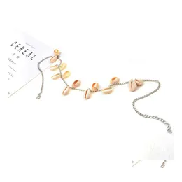 Girocolli Collana di conchiglie Gioielli da spiaggia Boho Choker Behemian Nappa Catena Goccia Consegna Collane Pendenti Dhyoe