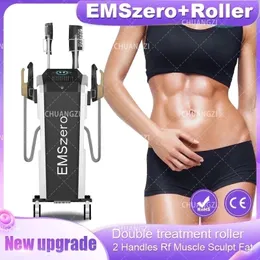Equipamento de RF 2023 Novo 2 em 1 EMSZERO Plus Roller Equipment 4 Handles Fat Decomposition Muscle Booster Fitness Beauty Instrument 5000W for Gym