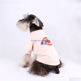개 의류 패션 6tty 용품 의류 의류 겨울 따뜻한 애완 동물 스웨터 제조업체 FL 편지 자수 Schnauzer 스웨터 클래식 소프트 DHVUB