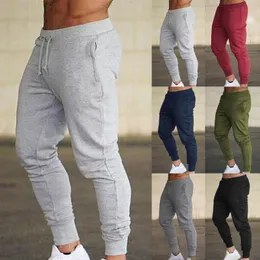 Męskie spodnie męskie jesień i zima High Street Fashion Rekompon luźne sporty biegowe solidne kolorowe szorowanie kieszeni