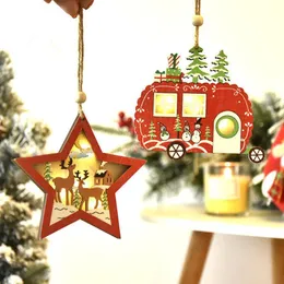 Decorações de Natal iluminação criativa LED Papai Noel Claus