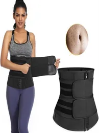 Mulheres Ajustáveis ​​Treinador da cintura Fitness Sauna Sweat Neoprene Slimming Belt Shapewear Modeling Strap Zipper Shaper234G2639642