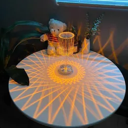 Lâmpadas de mesa Gatsby Diamond Crystal Room Lights Linha criativa de acrílico recarregável Lâmpada minimalista moderna Romântico de cabeceira vermelha romântica