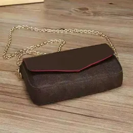 Tasarımcı-Yeni Presbyopia Cüzdan Moda Deri Zinciri Cep Telefon Çantası Mini Cüzdan Felicie Lady Messenger Bag Tasarımcı Debriyajı 61276263a