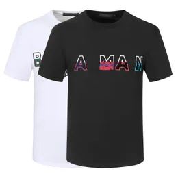 Paris Designer Mens Sports T Shirt Męski i damski list haftowy Letek Haftowe Summer Street Polo krótki rękaw swobodny top Azjatycki rozmiar M-3xl