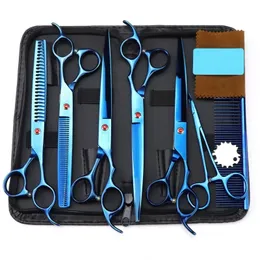 Tesoura tesoura de 7,5 polegadas kit de tesoura de pet scissors tesouras retas e retas tesouras de tesoura de tesoura de tesoura de tesoura de tesoura de tesoura de cães.