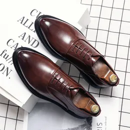 Scarpe eleganti affari scarpe in pelle formale maschile con abito a colore top top solido colore della moda oxford Oxford Office 230216