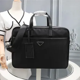 2021 Męski Black Nylon Designer Teksicka Wysokiej jakości laptopa torba duża pojemność retro mody torebka biurowa242U