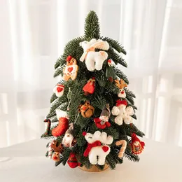 Noel Süslemeleri Yaratıcı Sevimli Karikatür Elk Yün Kıta Süsleme Kolyesi Güzel Noel Noel Ağacı Diy Bebek Yılı Parti Hediye Dekorasyon Malzemeleri