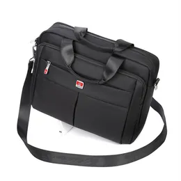 Whole- Portable 14 Laptop Bags Crossbody Briefcase Business Mens Bag Bolsas Homme Large Capacity Oxford Briefcases For M239g