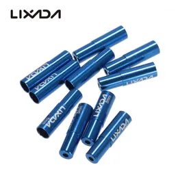 자전거 브레이크 lixada 10pcs 4mm/5mm 시터 케이블 하우징 페룰 튜브 탑 사이클링 변속기 브레이크 와이어 엔드 캡 교체 세트