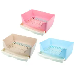 Other Cat Supplies Large Rabbit Toilet Box Trainer Potty Corner Tray Litter with Drawer Pet Pan For Adult Hamster Guinea Pig Ferret Galesaur Bunny 230216