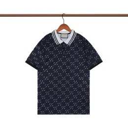 디자이너 폴로 셔츠 럭셔리 이탈리아 남자 티셔츠 하이 스트리트 자수 작은 말 인쇄 의류 남성 브랜드 폴로 셔츠 크기 m-xxl