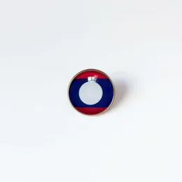 Partys Laos National Flag Brooch Кубка чемпионата футбола Brooch High Class Banquet Party Decoration