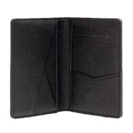 SHIPMET N63143 Pocket Organizer carteira mensal Genuíno Cartão de couro Card Sacos de carteira de alta qualidade Card280e