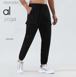 Designer Alos Yoga Pantaloni sportivi primaverili ed estivi Pantaloni casual da fitness sottili da uomo Pantaloni larghi a gamba dritta Pantaloni lunghi da uomo 23SSA 23GG