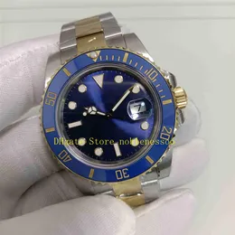 7 Kolor Real PO 904L Stal vs Factory Automatic Cal 3135 zegarki męskie 40 mm 116613lb data ceramiczna 18K Dwucie złoto 116613 250r