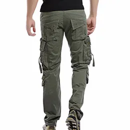 Calças masculinas Moda Militar Cargo Calça Mente calças de calças casuais Casual Army Cargo Men Plus Size Multi-Pocket Tactical Pants 230215