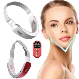 Masażer do twarzy elektryczny V maszyna do podnoszenia twarzy podwójny podbródek usuń urządzenie do podnoszenia skóry wibracyjne światło LED EMS VFace masażer kształtujący 230215