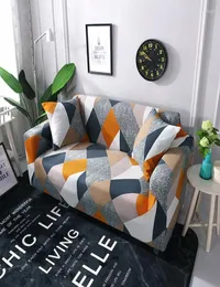Stuhlabdeckungen für geometrische elastische Sofa -Abdeckung für Heimrestaurant Spandex Stretch Slip Cover Allinclusive Couch Wohnzimmer 1PC3935442