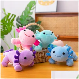 Plüschpuppen Amazon Sale Mexikanische Salamander-Puppe Vierfüßler Liegender SalamanderPlüschspielzeug Kinderkissen Factory Direct Ups Drop Delivery Toy Dhjtw