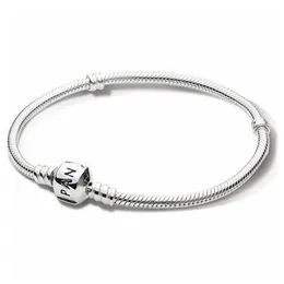 Charm Bracelets Certyfikat 100% Oryginał 925 Srebrny łańcuch srebrnego węża DIY Bransoletka dla kobiet Prezent 925 Biżuteria LHB925 230215