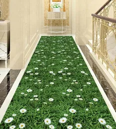 Mattor 3D Green Lawn Hallway Corridor mattor mjuk el gång mattan kökslöpare sovrum mattor mat moderna områden vardagsrum2615201