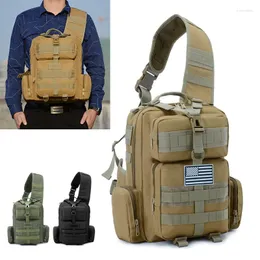 Bolsas ao ar livre táticas militares mochileiros Man Gym Fitness Travel Bagage Treinamento de caça tática ombro de pacote de peito cruzado sacola de esportes