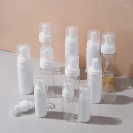 収納ボトル1PCS/ロット100ml 120ml 150ml白いクリアブラックペットプラスチックフォームポンプボトル補充可能なムース石鹸泡ディスペンサークリーンイン