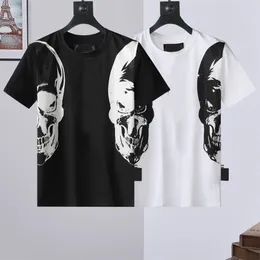 2023 moda t gömlek erkek tasarımcı tişörtleri rhinestone kafatası erkek tişörtleri klasik yüksek kaliteli hip hop streetwear tshirt rahat en tees pb m-xxxl #shopee98