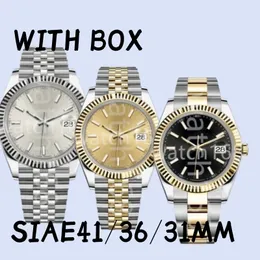 Zegarek zegarków męskich Watche Wysoka jakość datejust 41 mm Data Po prostu automatyczna zegarek Sapphire Waterproof Wristhwatch Montre de Luxe