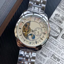 Мужские скелетные дизайнерские набор автоматические часы Classic Men's Day Date Watch All Nevanless Steel 5ATM водонепроницаемые Super Brig291K