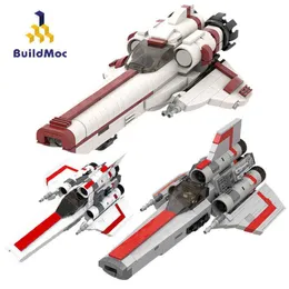 MOC Battlestaral Colonial Viperals MKII MKI FIT High-Tech Space Series Build Blocks Education Bricks Kid Toy 560pcs Y1130219Y