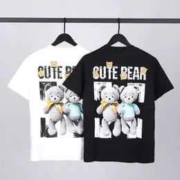 Clothes and Jacket 2021 Summer Off Co Branded Trendy Bear Short Sleeved T-shirt Men Ins Half Women Cotton Ow Couple Dress