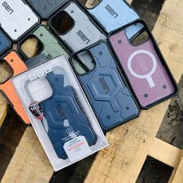 Magsafe Creative Case de casca de shell ￠ prova de outono esportes de aventura ao ar livre Prote￧￣o protetora Prote￧￣o para iPhone 14 13 12 11 Pro Max Mini XR XS x 8 7 Plus com pacote de varejo