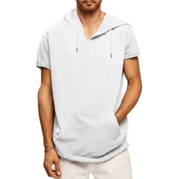 Camiseta criativa de impressão casual masculina Camiseta sólida Camiseta respirável Camiseta fina de colarinho de mangas curtas de mangas curtas