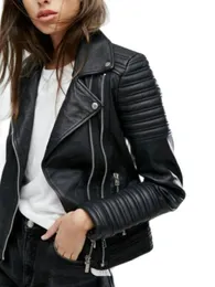 Womens Leather Faux Leather Fashion Women Autumn Winter Motorcycle Faux Leather Jackets Lady Long Sleeve Biker White PU Punk Streetwear Black Coats 230216