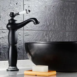 Смесители раковины для ванной комнаты Calabash тип Смеситель антикварный латунный черный готовый клет