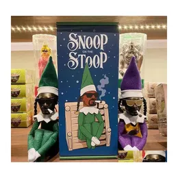 Kerstdecoraties Snoop op een stoep hiphopliefhebbers elf pop speelgoed speelgoed thuis decor Fun Collectible cadeau drop levering tuin festiv dhqva