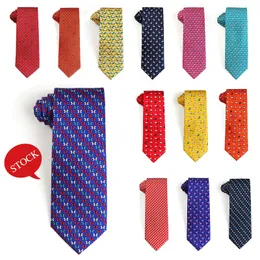 Bolo Ties Tailor Smith Mode bedrucktes Tier 100 % Seide Flamingo Hund Schaf Druck Herren Anzug Freizeit Muster Krawatte Krawatte 230216