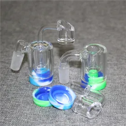 Shisha-Glas-Aschefängerschalen mit männlichem 14-mm-Gelenk, Bubbler, Aschenfänger, Bong, Aschenfänger, Silikonwachsbehälter