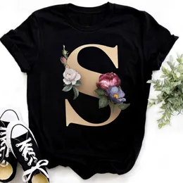 라운드 넥 티셔츠 편지 티셔츠 여름 남성 여자 A-Z 인쇄물 맨스 탑 티즈 블랙 티셔츠 티 디자이너 캐주얼 패션 짧은 슬리브 티 T 셔츠