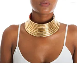 Подвесные ожерелья африканские культурные страны Великолепные регулируемые личности творческий стиль большой цепь шеи богатые женские украшения