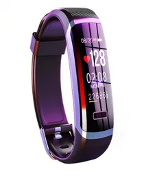 GT101 Smart Watch Men Bracelet Realtime Monitor Hartslag Slapen paar Fitness Tracker Pink Fit Women7065726