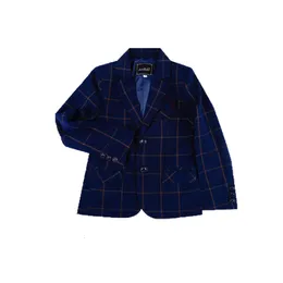 Suits Boys Girls Jacket Gentleman Kids Violin dance show performence Blazer Children Formal Wedding Birthday Party Jacket 230216