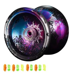 Ioyo sem resposta Yoyo Professional Yoyo for Kids Aluminit Loloy Iniciante Bola Yo-Yos para Jogadores Yoyo com 10 Yo Strings 230216